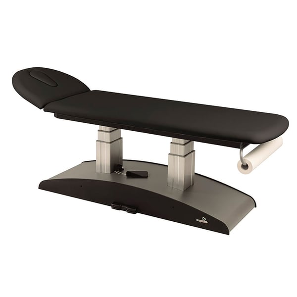 Civière électrique écoposturale : Spéciale pour différentes techniques avec élévation verticale trois colonnes et deux corps (62x207 cm)